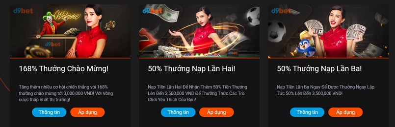 Khuyến mãi chào mừng D9Bet