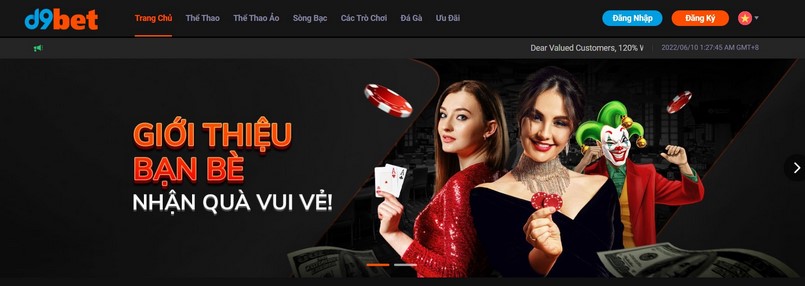 Các hình thức liên hệ D9Bet