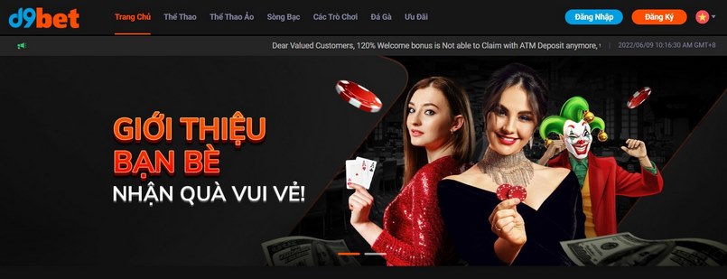 Nhà cái D9bet được Costa Rica cấp phép hoạt động hợp pháp